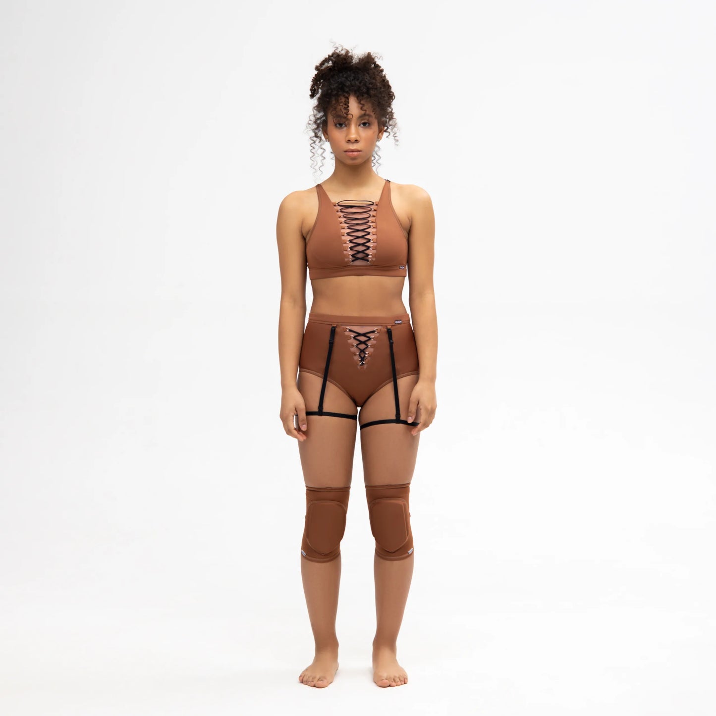 QUEEN WEAR - Classic Knee Pads - Nude Moka