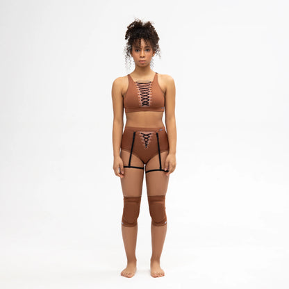 QUEEN WEAR - Classic Knee Pads - Nude Moka