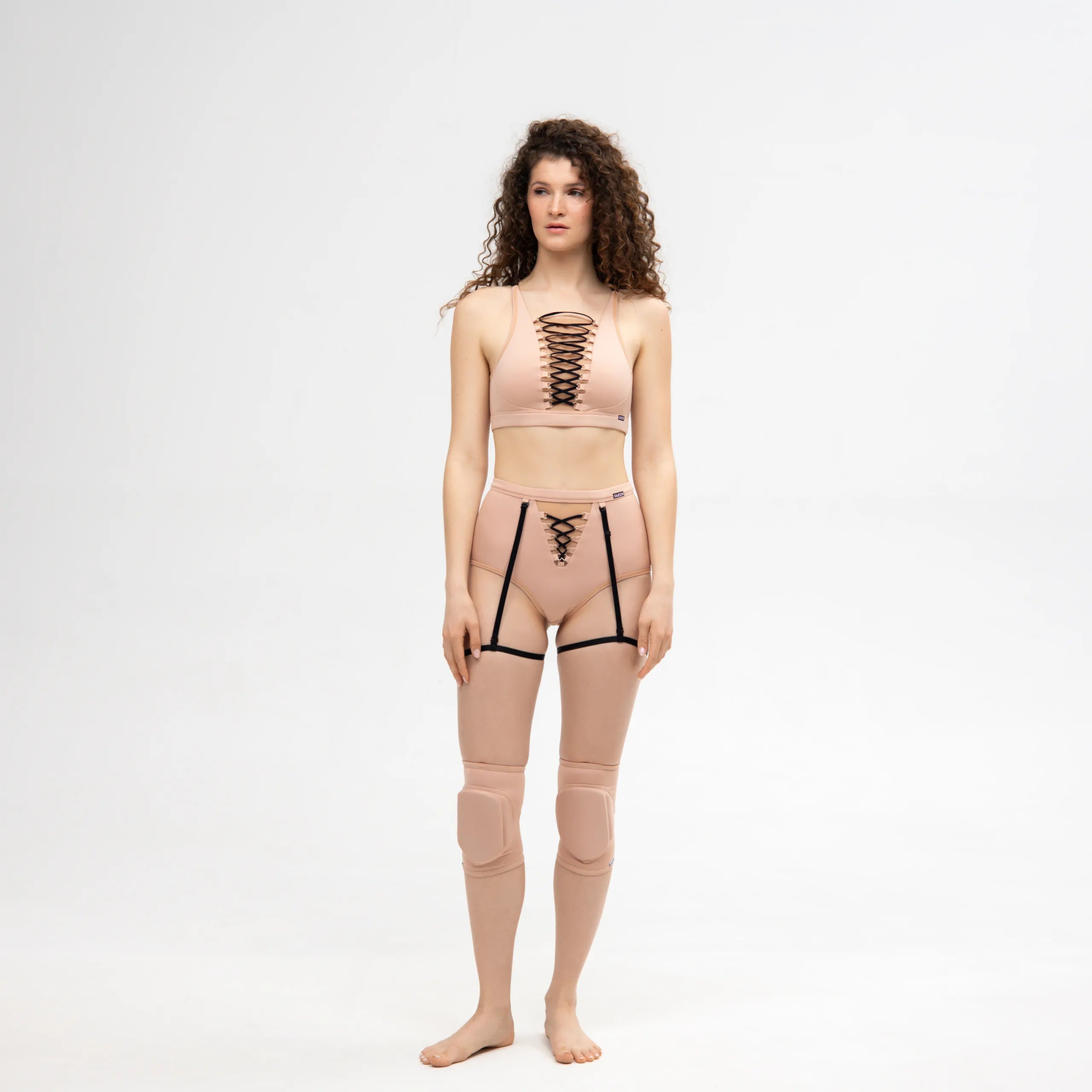 QUEEN WEAR - Genouillères classiques - Nude Latte