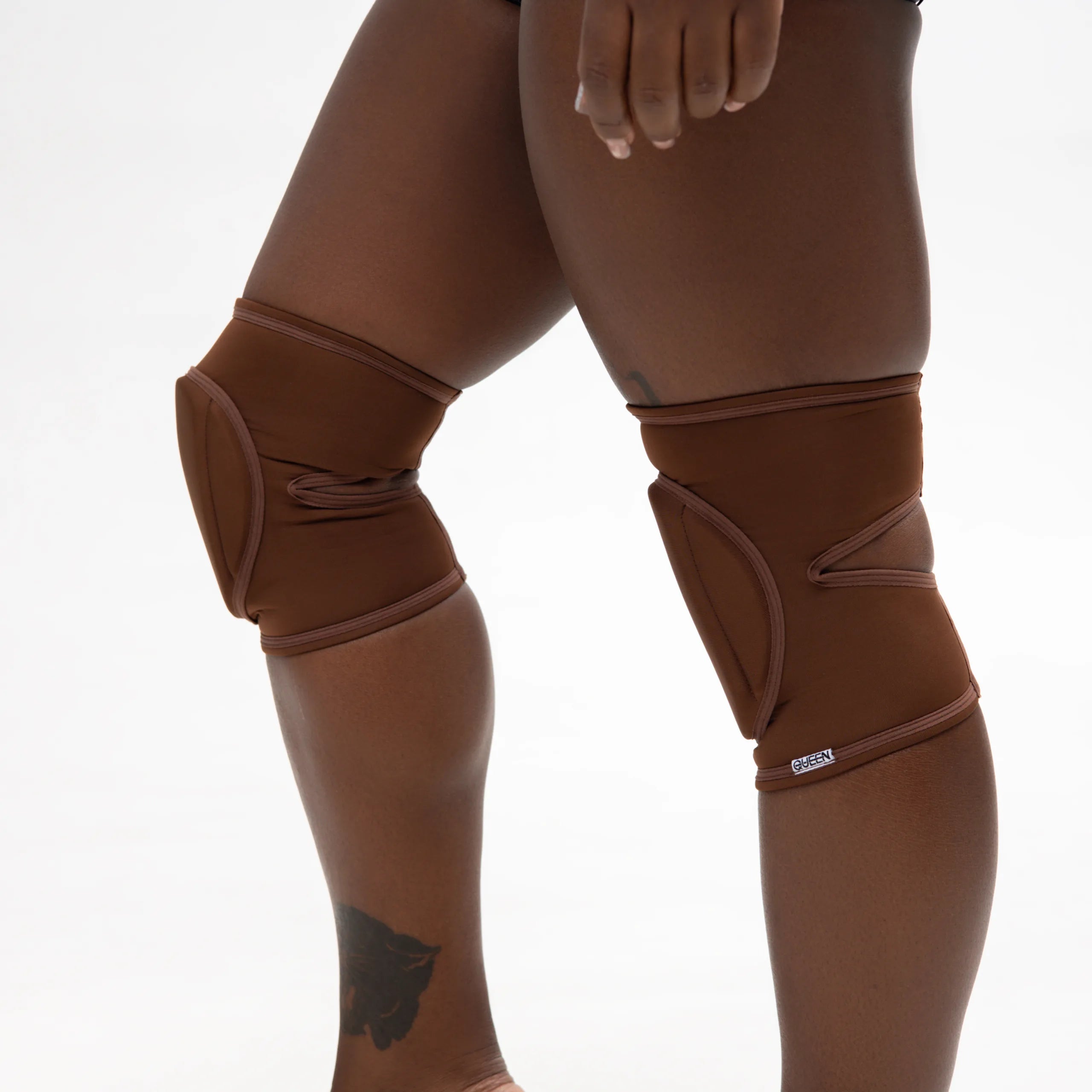 QUEEN WEAR - Genouillères classiques - Nude Cacao