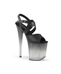 PLEASER - Flamingo - 822T Noir faux Cuir