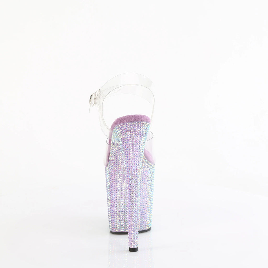 PLEASER - Bejeweled - 808RRS - Strass Lavande