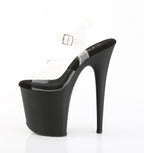 PLEASER - Flamingo - 808 Transparent/Noir Mat