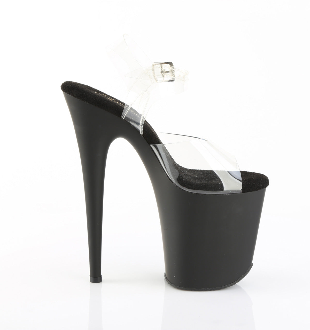 PLEASER - Flamingo - 808 Transparent/Matte Black