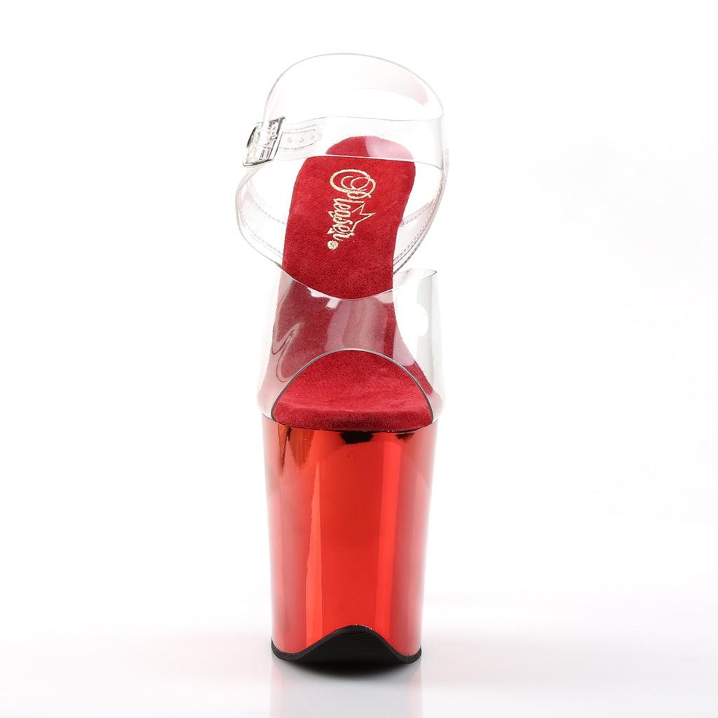 PLEASER - Flamingo - 808 - Rouge Chrome
