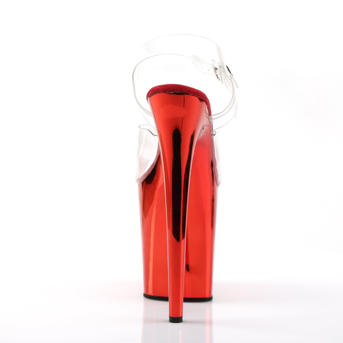 PLEASER - Flamingo - 808 - Chrome Red