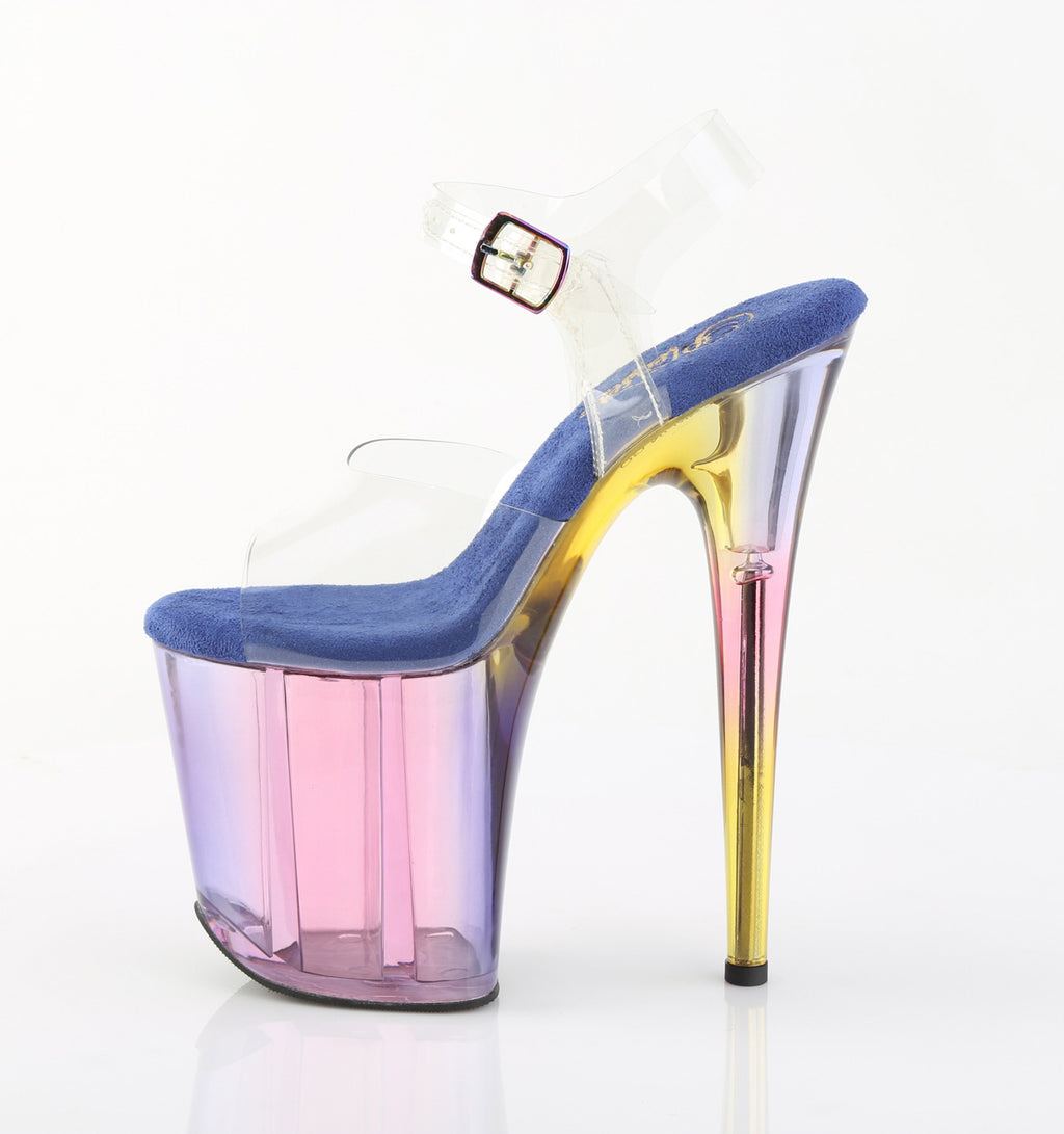 PLEASER - Flamingo - 808HT - Blue Multi Tinted