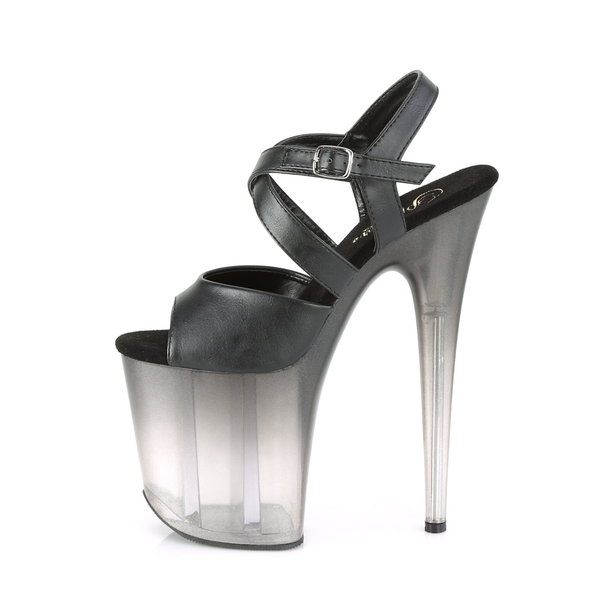 PLEASER - Flamingo - 822T Noir faux Cuir
