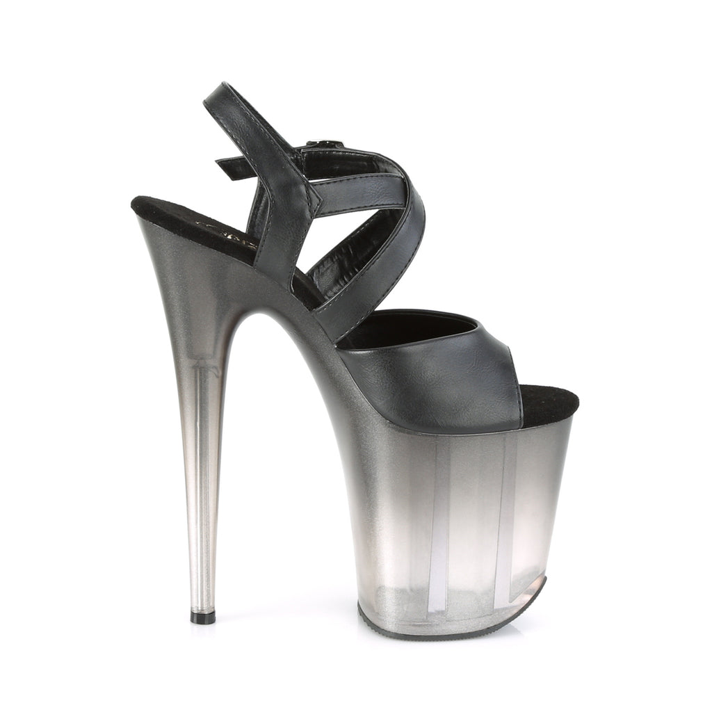 PLEASER - Flamingo - 822T Noir faux Cuir