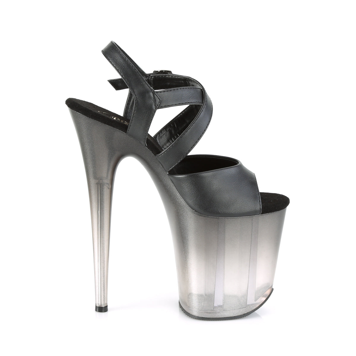 PLEASER - Flamingo - 822T Noir faux Cuir