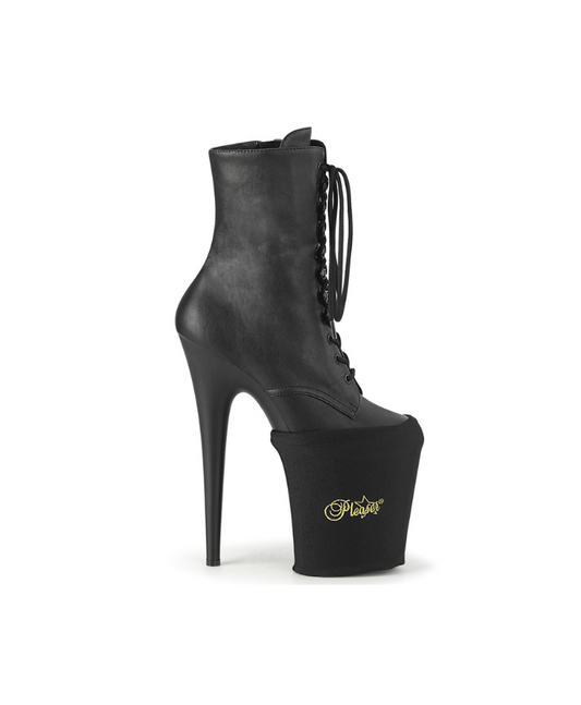 PLEASER – Black platform sock protector