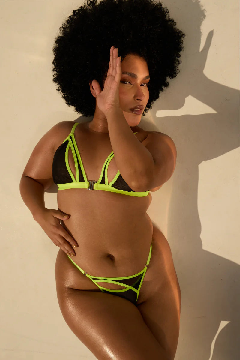 ROLLING - Vertigo top Triangle - Noir/Jaune Neon