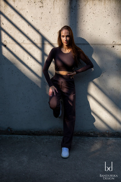 BANDURSKA DESIGN - Pantalon Dark Chocolate