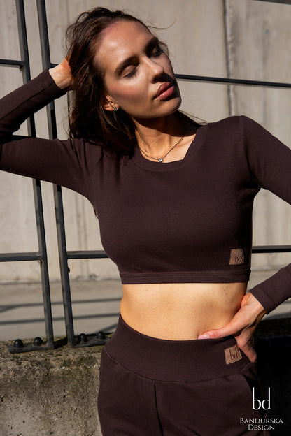 BANDURSKA DESIGN - Haut court Dark Chocolate