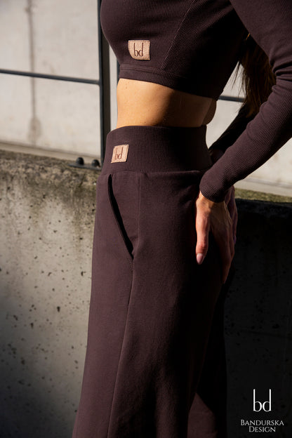 BANDURSKA DESIGN - Pantalon Dark Chocolate