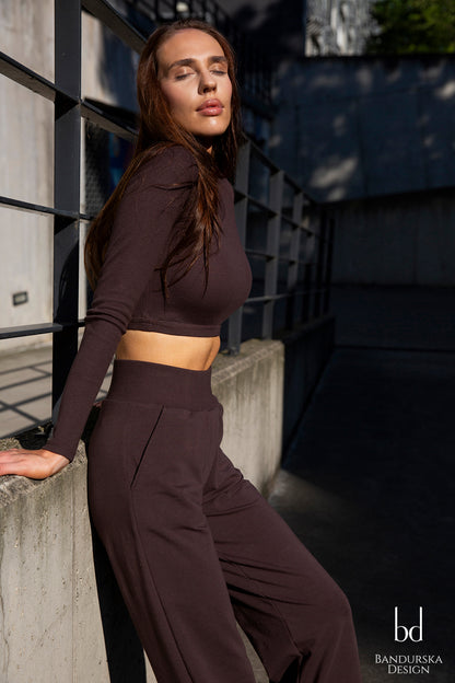 BANDURSKA DESIGN - Pantalon Dark Chocolate