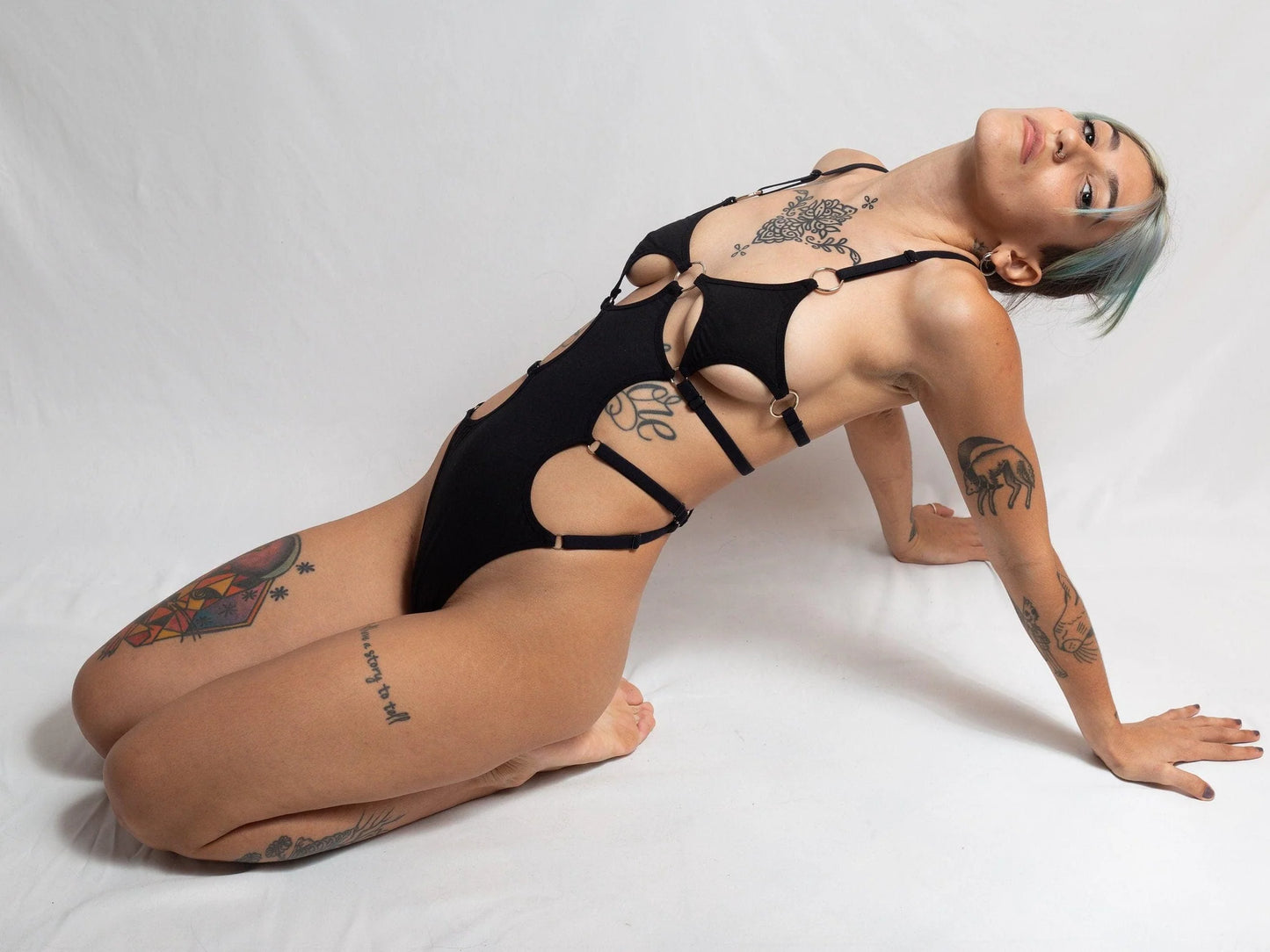 IONA SMITH SCOTT - Body en coton à découpes - AYA