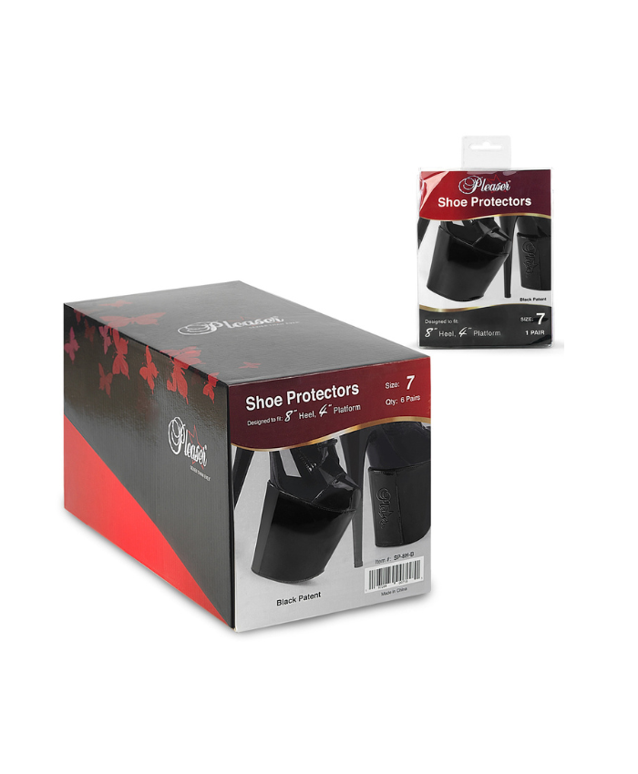 PLEASER - Protections chaussures 8inch - Noirs